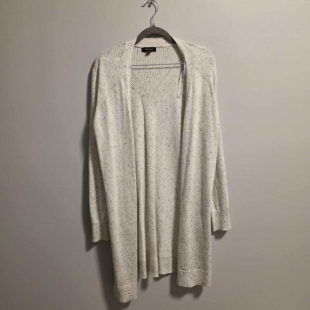 Verve Ami Speckled Cream Cardigan